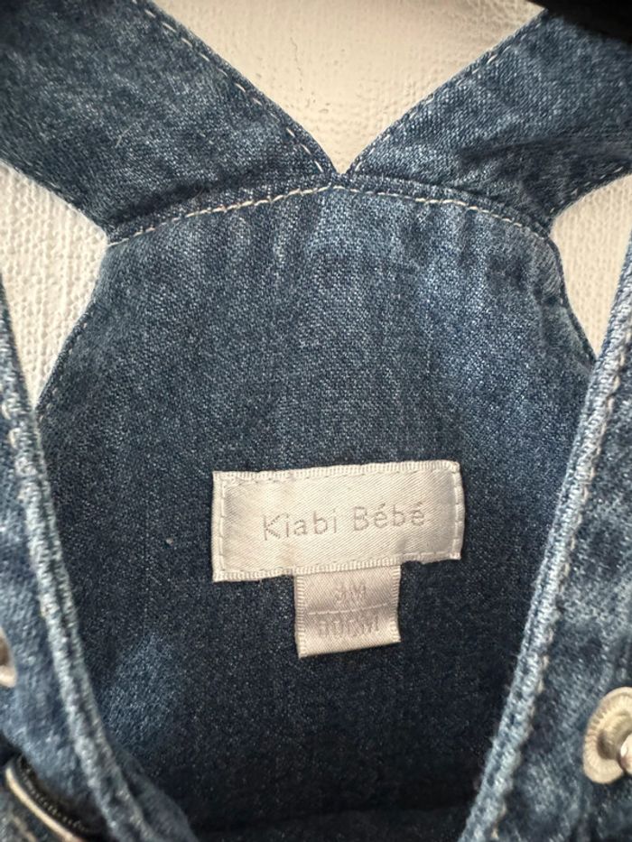 Salopette en jean - taille 3 mois 🌼 - photo numéro 2