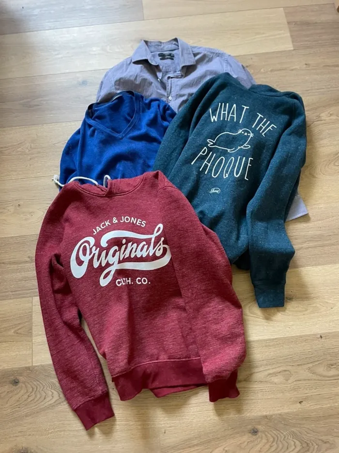 Lot pulls et chemise