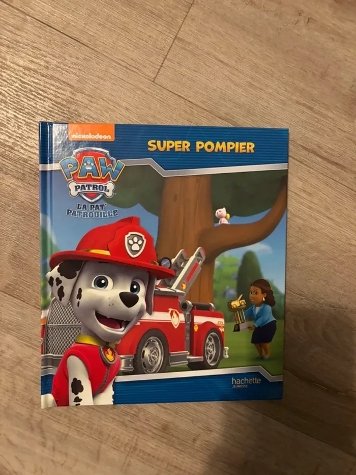 Livre pat patrouille super pompier