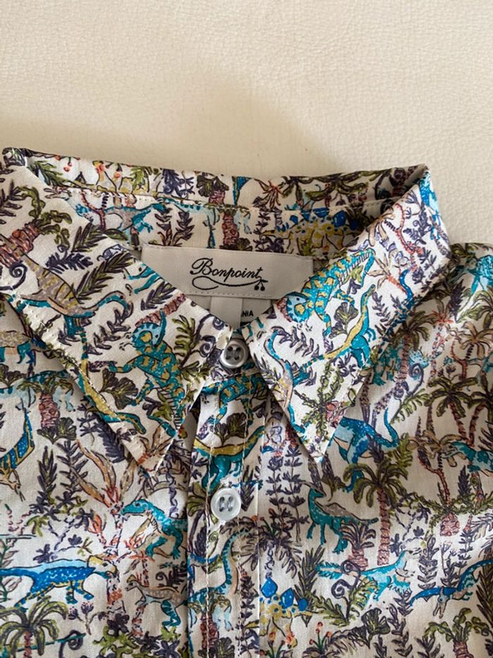 Chemise liberty dinosaure Bonpoint 4 ans - photo numéro 3