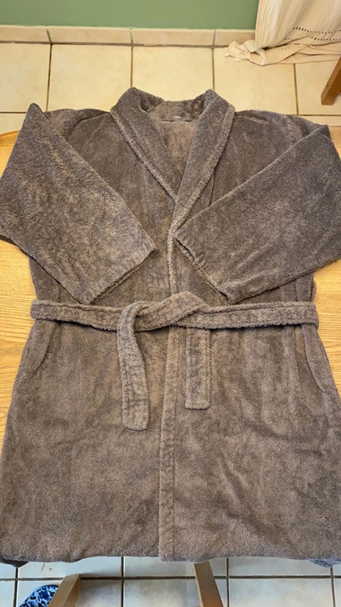 Peignoir homme gris foncé - photo numéro 4