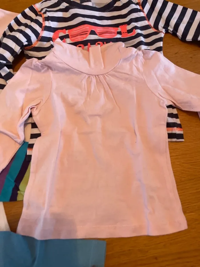 10 t-shirt manches longues fille 9 mois - photo numéro 5