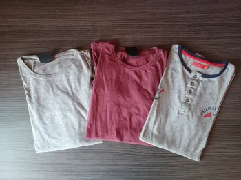 Lot t-shirts manches longues 
