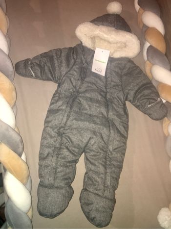 Combipilote mixte gris chiné fourrure