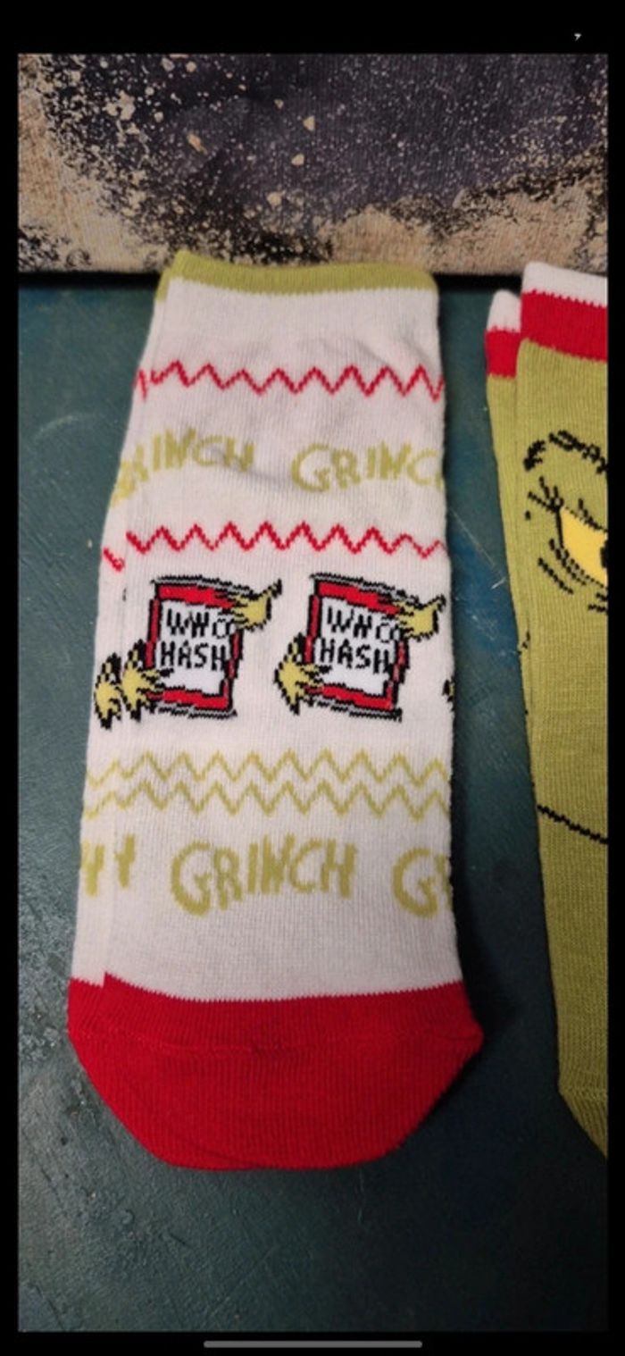 Paire de chaussettes the grinch - photo numéro 4