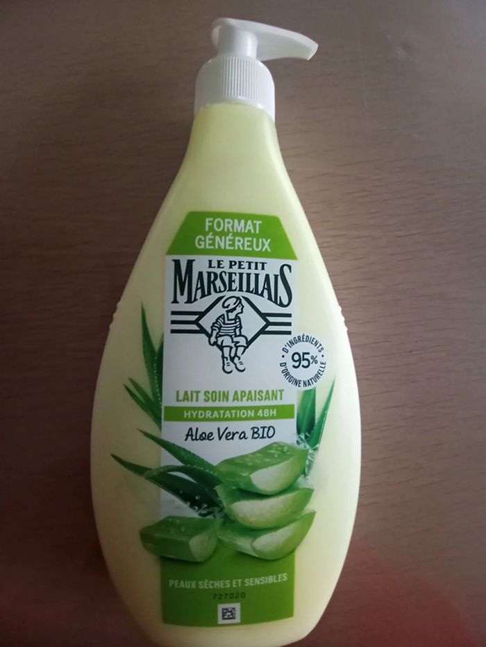 Lait soin apaisant hydration 48h le petit marseillais