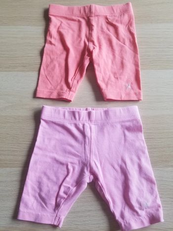 Lot de 2 shorts fille 3 mois