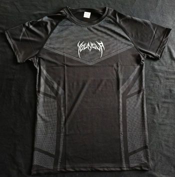 Youngla compression t shirt dark streetwear workout musculation