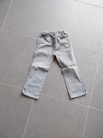 Pantalon gris clair velours T4A
