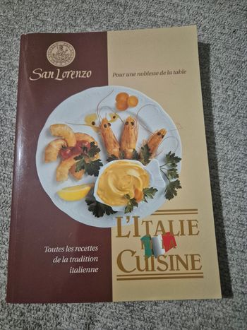 Livre recette titre L'italiet et la cuisine