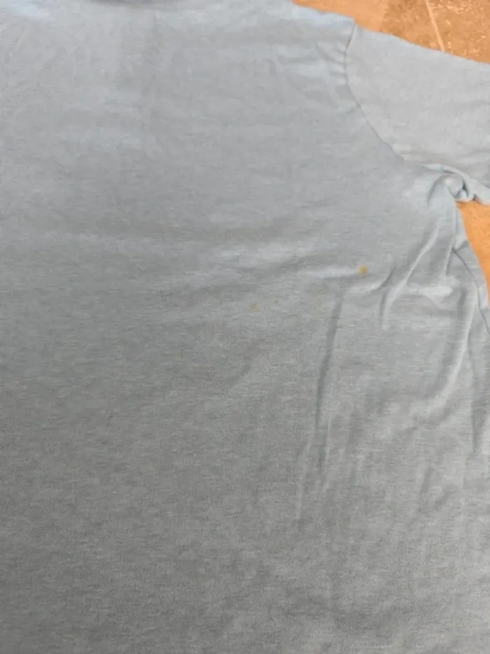 Polo Ralph Lauren XXL bleu ciel Pima coton logo coloré excellent état sauf tâches au dos - photo numéro 14