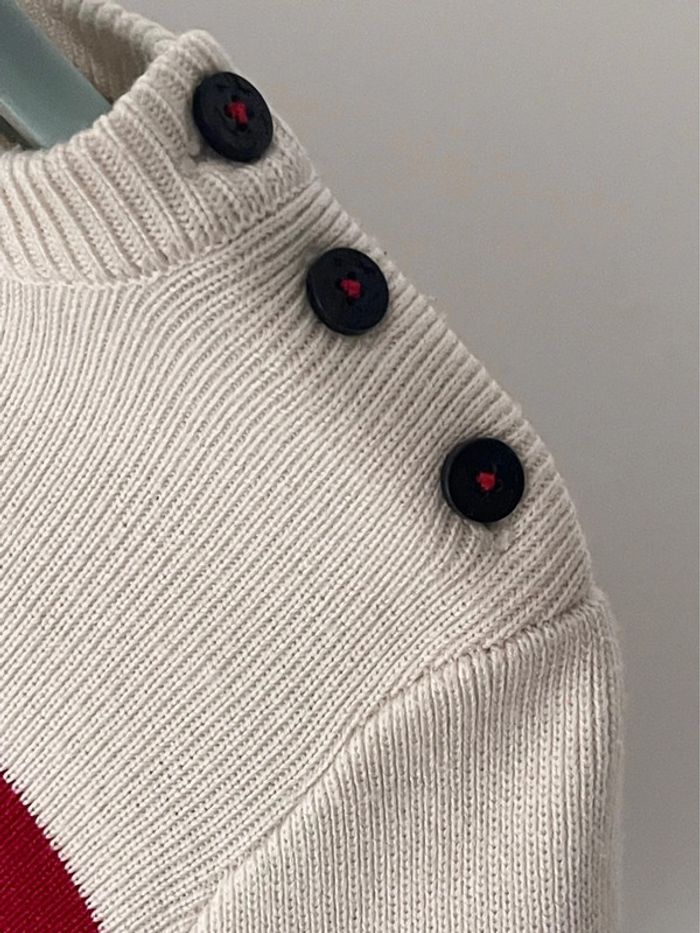 Pull marinière Monoprix kids en laine majoritaire taille 3 ans - photo numéro 4