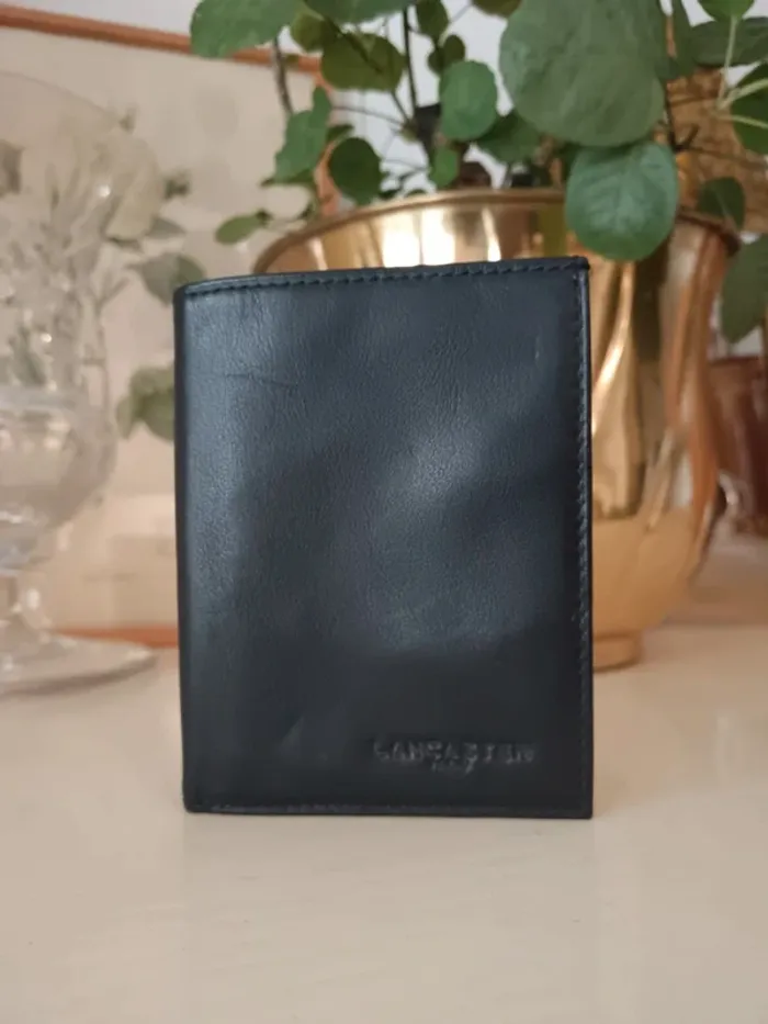 Petit porte feuille cuir Lancaster