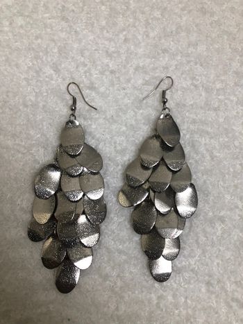 Boucles d’oreilles argenté femme