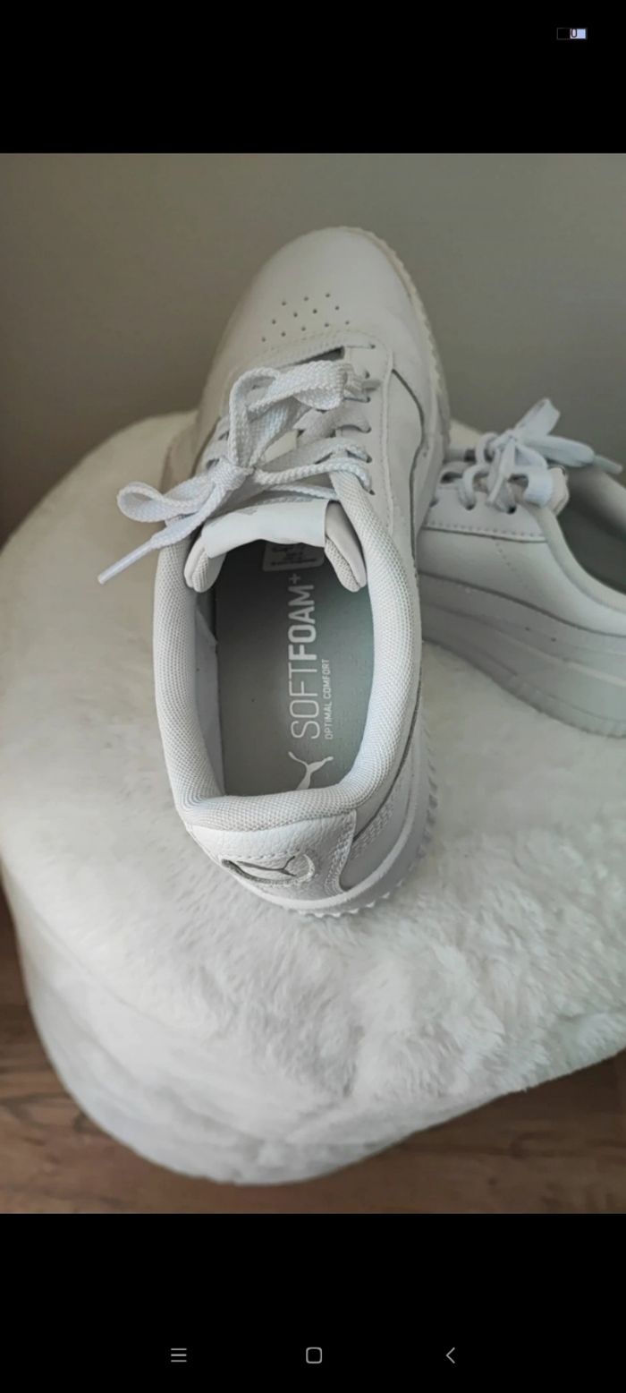 Basket puma blanche taille 37,5 - photo numéro 6