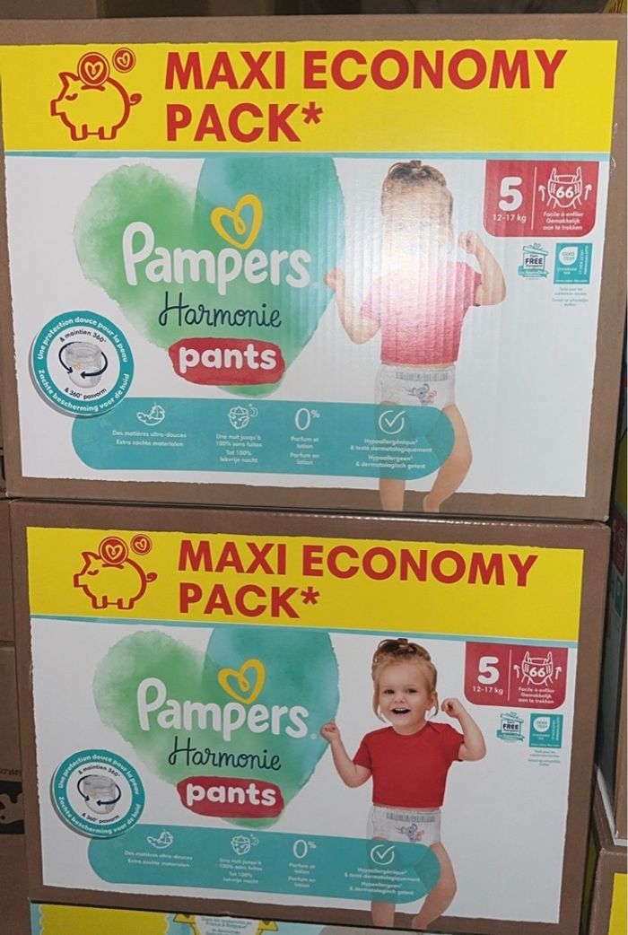 Paquets pampers harmonie pants -taille5