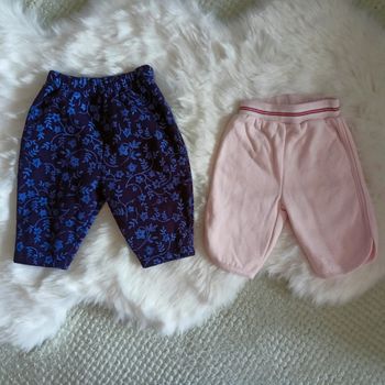 Lot de deux pantalons bébé 3 mois