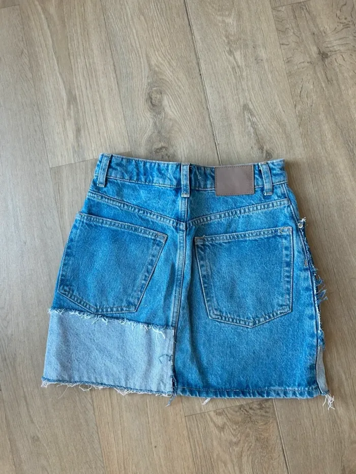 Jupe en jean taille haute - photo numéro 5