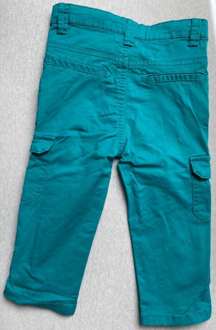 Pantalon cargo bleu 81cm 18m - photo numéro 5