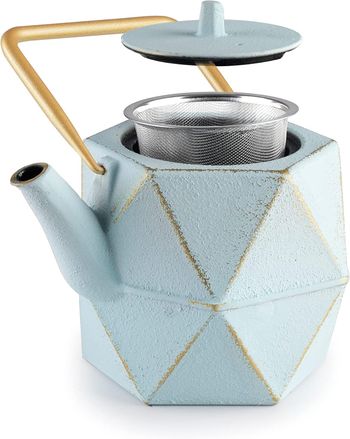Théière en Fonte Kerala, 1,2 Litre, Intérieur Émaillé, Compatible avec les Plaques à Induction
