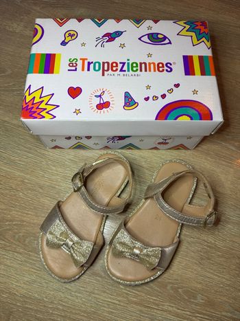 Sandales dorées Les tropeziennes 