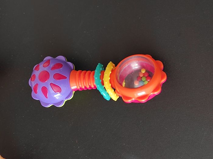 Petit hochet bébé – garçon ou fille – multicolore - photo numéro 2