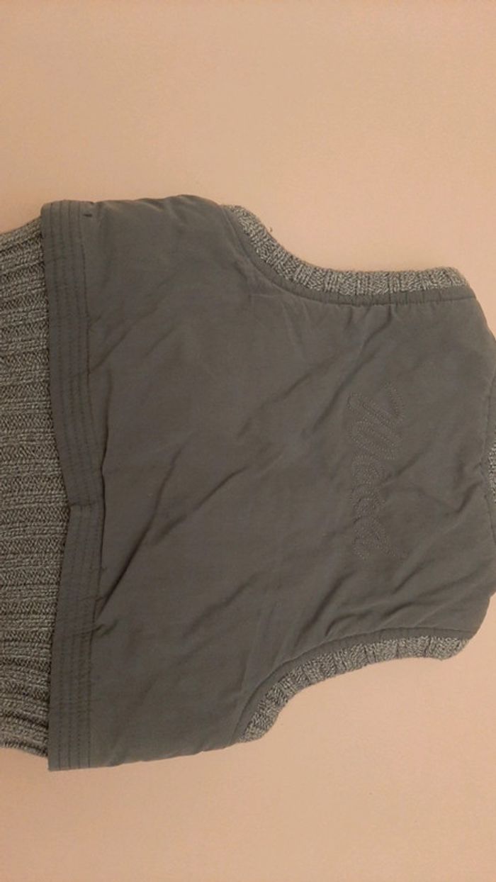 Gilet garçon bébé 3 mois gris bleu - photo numéro 2