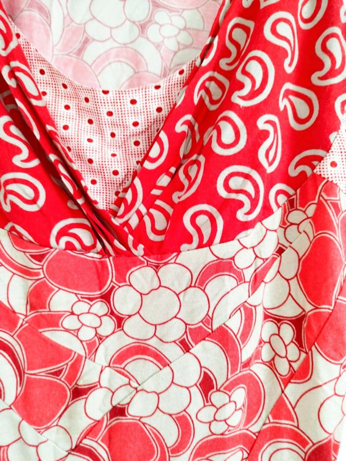 Haut débardeur rouge one step taille L a motif - photo numéro 2