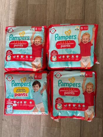 Mega pack xxl de 108 couches pampers premium pants taille 6 neuf