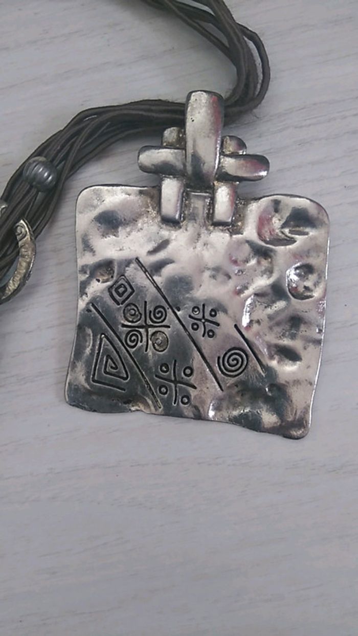 Collier et Boucle d oreille argent massif - photo numéro 4