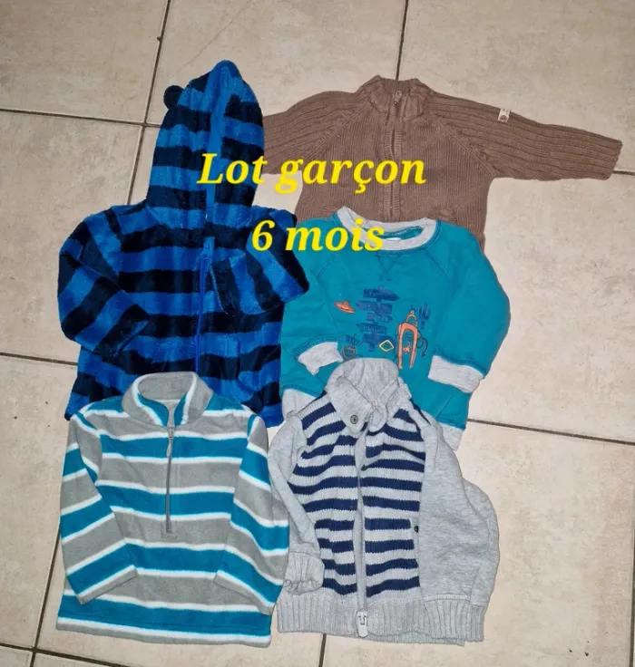 Lot garçon 6 mois