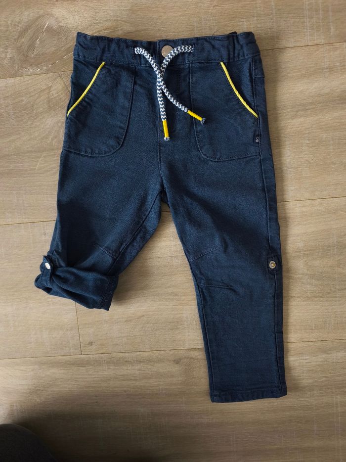 Pantalon bleu foncé Obaibi - photo numéro 3