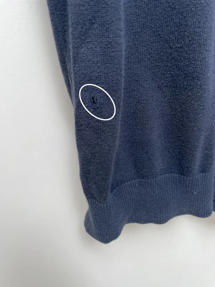 Eden Park navy blue V neck pullover Mens M - photo numéro 8