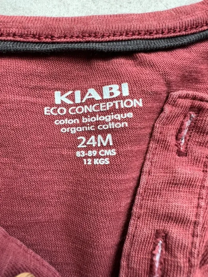 🌟 Lot de 2 t-shirts ML - Kiabi - 24M 🌟 - photo numéro 2