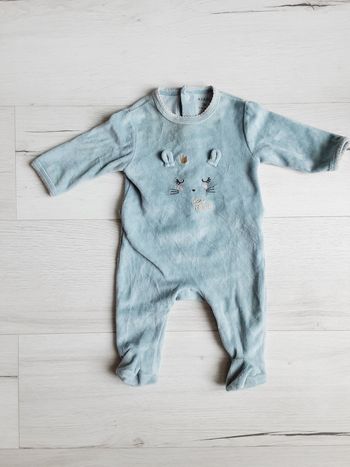 Vêtement béb fille pyjama velours Kiabi 3 mois