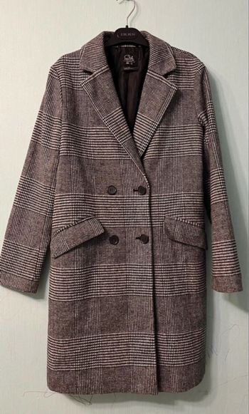 Clockhouse Manteau à carreaux femme