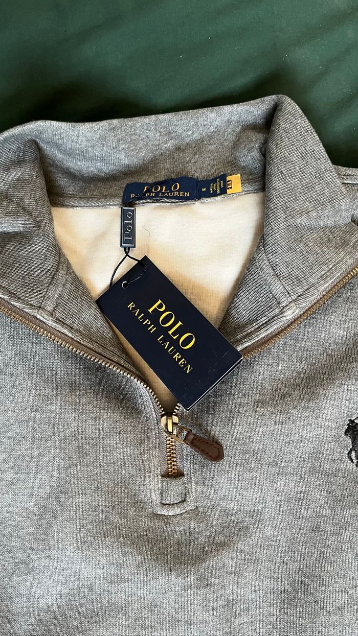 Pull Half Zip Ralph Lauren gris - photo numéro 4