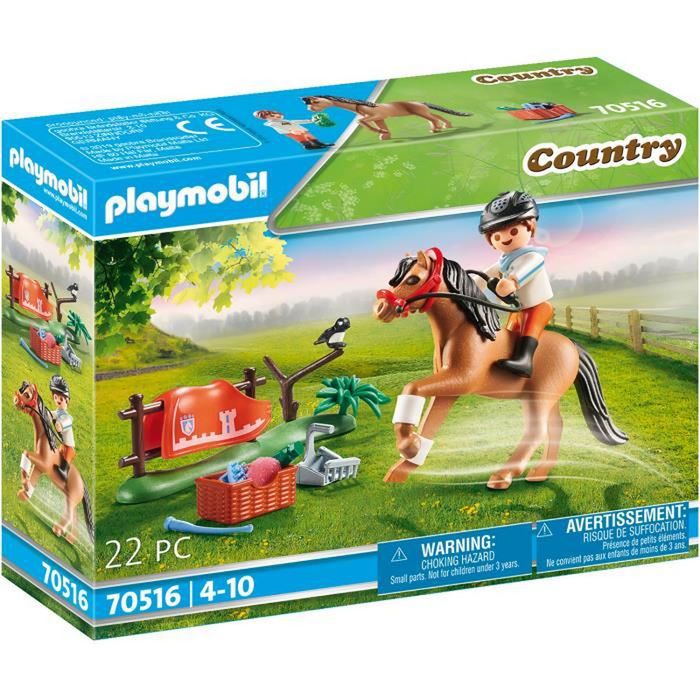 PLAYMOBIL 70516 Cavalier et poney Connemara