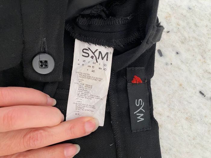 Pantalon à pince noir Sym 46 - photo numéro 4
