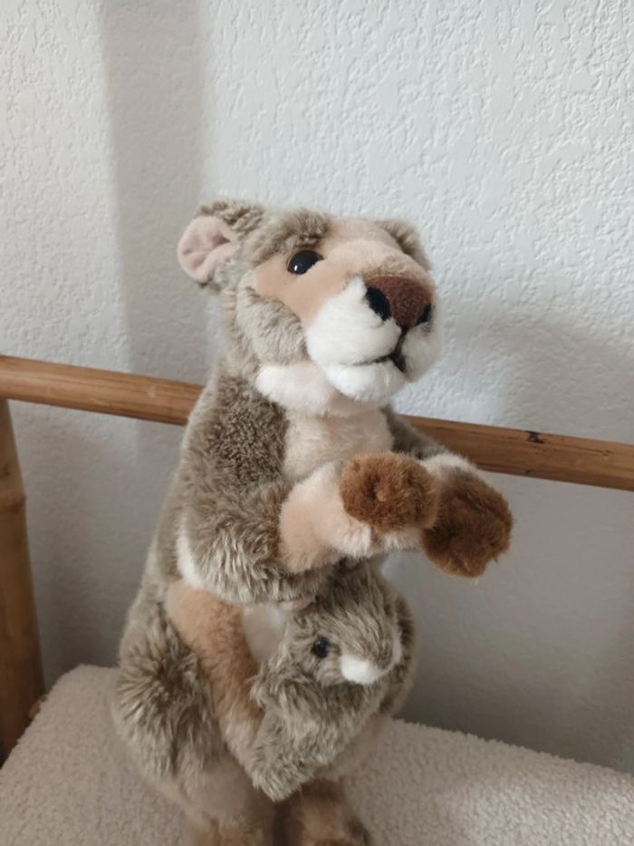 Peluche Kangourou & son bébé Soft Friends hauteur environ 34 cm - photo numéro 2