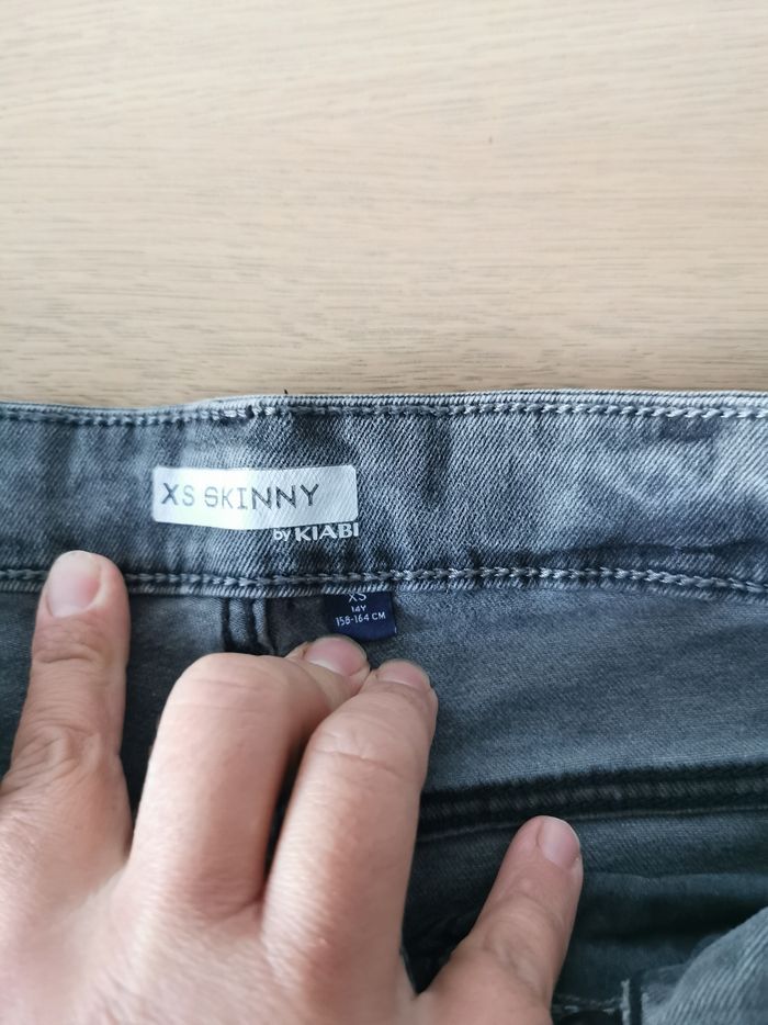 Jean skinny gris xs kiabi - photo numéro 3