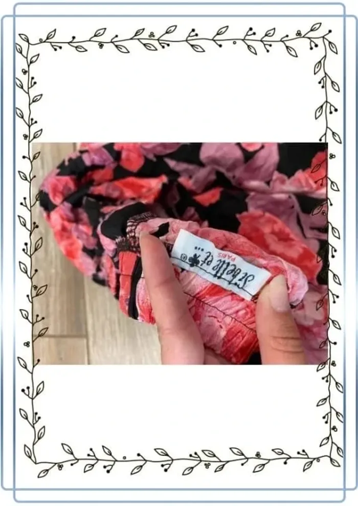 Jupe multicolore noire et rose Si belle et.. taille 40 - photo numéro 4