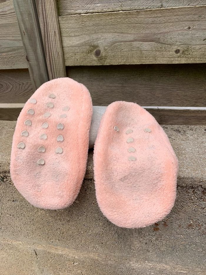 Chaussons ballerines rose/abricot pointure 36 - photo numéro 2