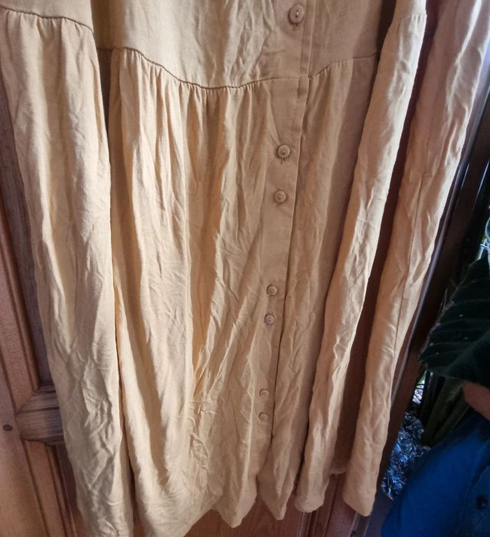 Robe courte jaune kiabi fines bretelles neuve sans étiquette 50 52 jaune - photo numéro 4