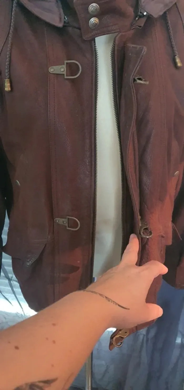 Manteau cuir moto Angel's M - photo numéro 7