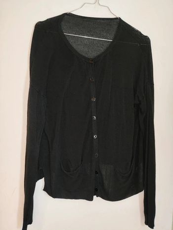 Chaqueta fina con botones y bolsillos Talla M