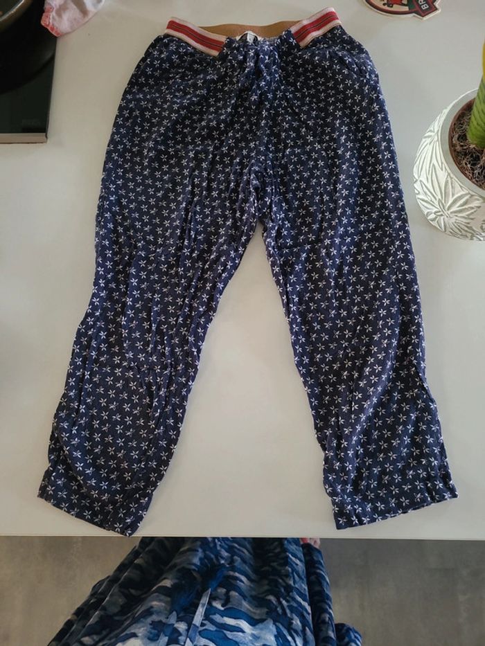 Pantalon léger fille, taille 10 ans, marine