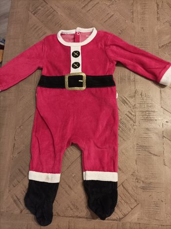 Pyjama de Noël 6 mois rouge