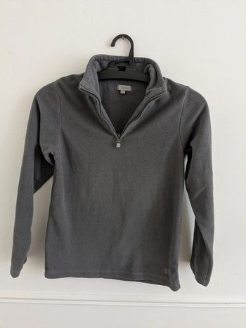 Pull polaire 8 ans tex gris