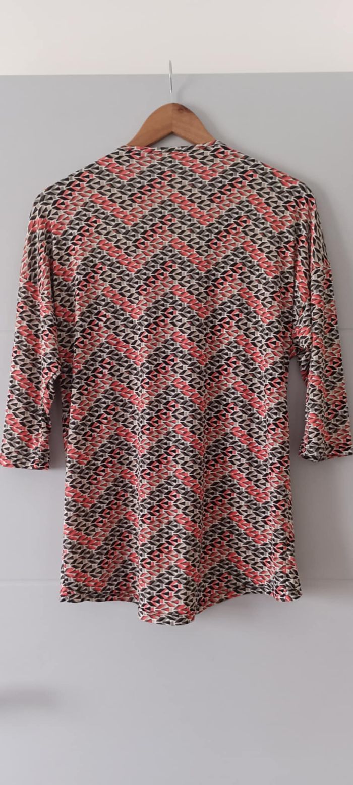 Tunique Blouse T-shirt manches 3/4 "Multiples" Taille 2 soit un 38/40 (M) - photo numéro 2